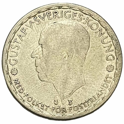 Швеция 1 крона 1945 г. швеция 1 крона 1967 г