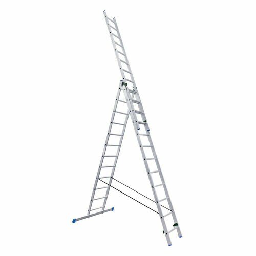 Алюминиевая трехсекционная лестница LadderBel 12 ступеней LS312