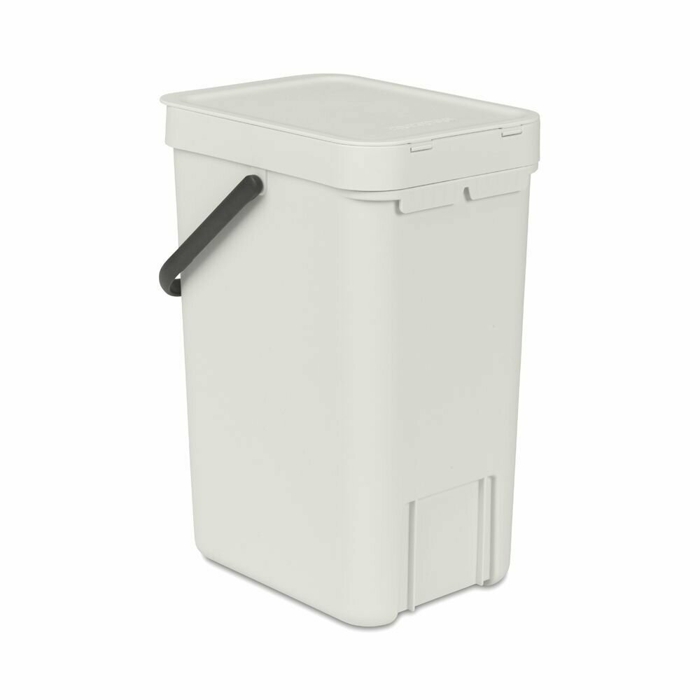 Ведро для мусора 12 л Brabantia Sort & Go светло-серый - фото №3