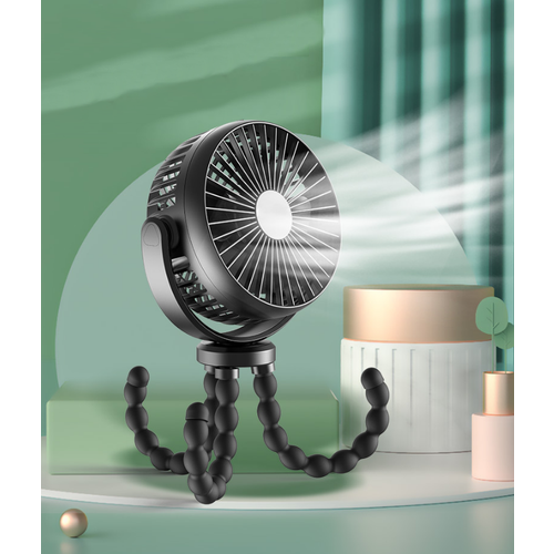 Мини-вентилятор MyPads компактный переносной мощный поток воздуха для дома офиса машины малыша в детскую переносной на коляску подставка для телефона 224400₽