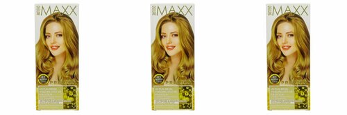 MAXX DELUXE PREMIUM HAIR DYE KIT Набор для окрашивания волос,8.3 Медовая пенка,3 шт
