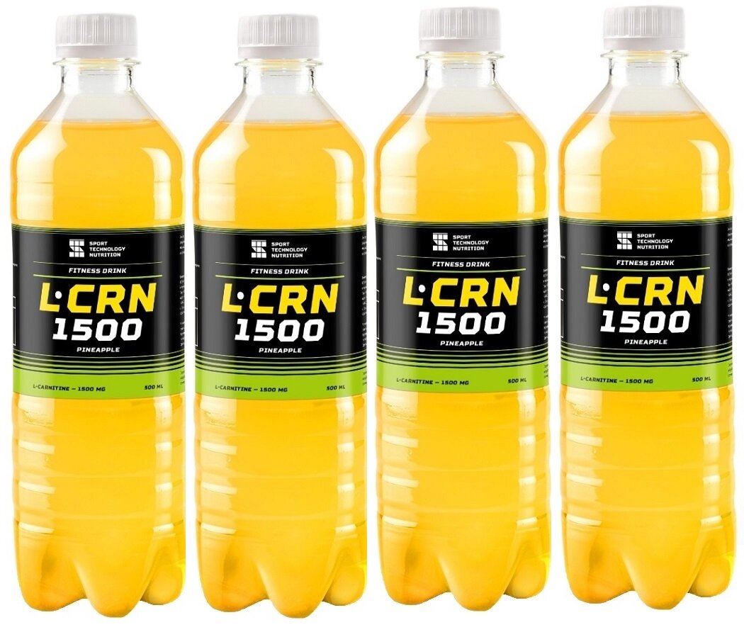 Спортивные технологии Fitness Drink L-Carnitine 1500 500 мл 4 шт (Спортивные технологии) Ананас