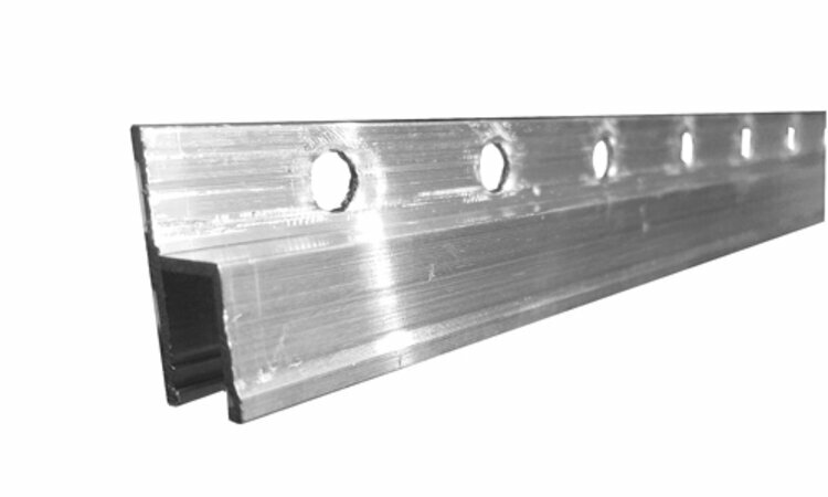 Профиль алюминиевый для натяжного потолка штапиковый h-образный перфорированный 1 метр (упаковка 10 метров)