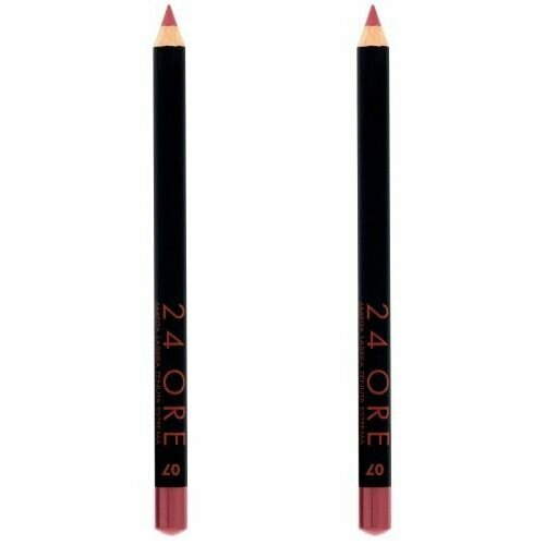 Карандаш для губ стойкий, Deborah Milan, 24 Ore Long Lasting Lip Pencil, тон 07 античная роза, 1.5 г, 2 шт