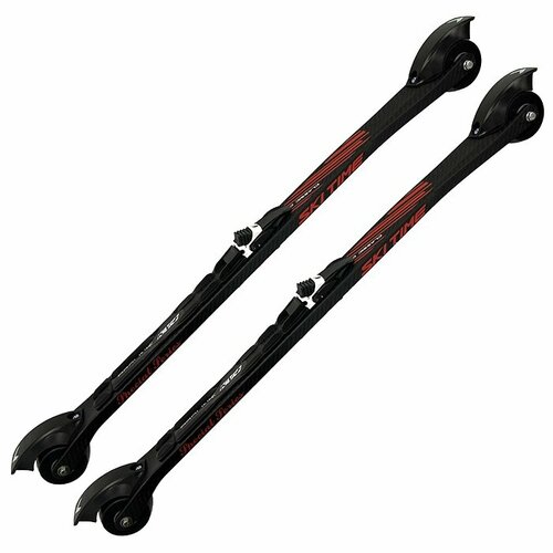фото Лыжероллеры с креплениями ski time классические skiroll classic carbon (750/n3/70х50) (черный)