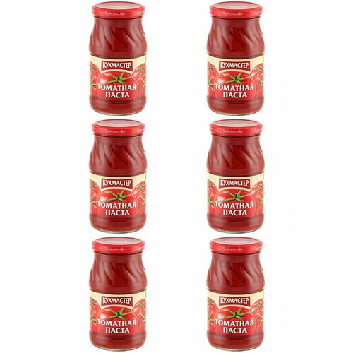 Кухмастер Паста томатная 25%, 270 г, 6 шт