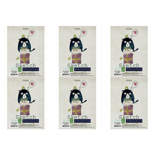 Kroyter Альбом для рисования акварелью Гознак, А5, 20 л, 6 шт