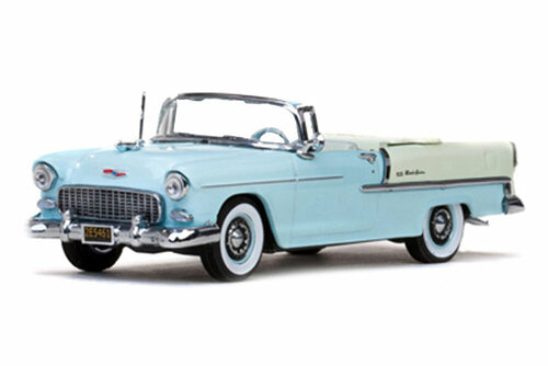 Chevrolet bel air open convertible 1955 light blue