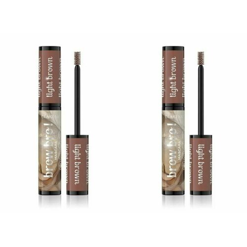 CLARESA Тушь для бровей Brow Boy! 01 Light brown, 8 мл, 2 штуки