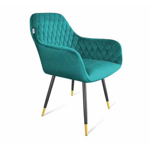 Стул Talant SHT-ST38/S95-1 Альпийский бирюзовый/черный муар/золото 580*610*850