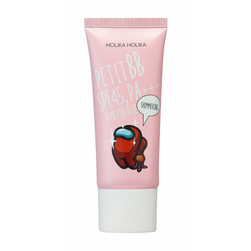 HOLIKA HOLIKA Тональное средство для лица Among Us Shimmering Petit BB, 30 мл bb крем для лица petit bb cream shimmering spf45 pa 30мл сияние