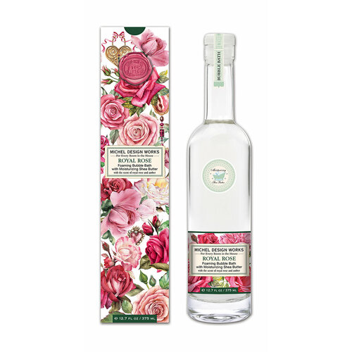 MICHEL DESIGN WORKS Пена для ванны в подарочной коробке Королевская роза, 375 мл
