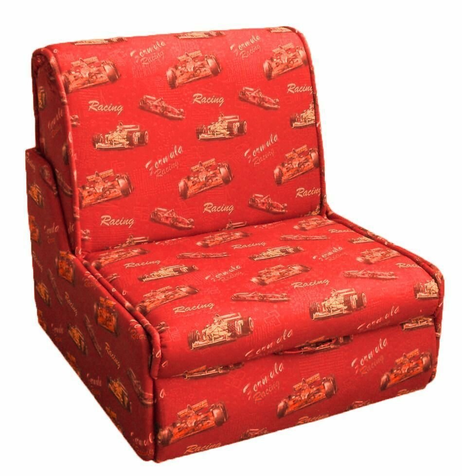 Детское кресло кровать Ралли красное 90х190 см