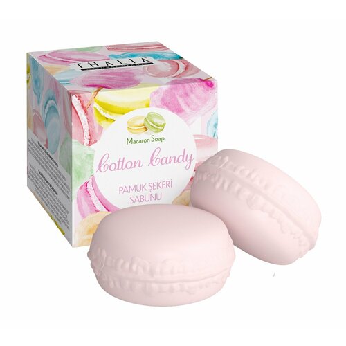 Мыло с ароматом сахарной ваты Thalia Natural Beauty Cotton Candy Macaron Soap