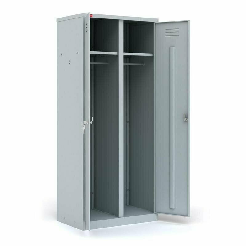 Шкаф для одежды металлический P_ШРМ-АК(800) 2 дв. 800х500х1860 - фотография № 7