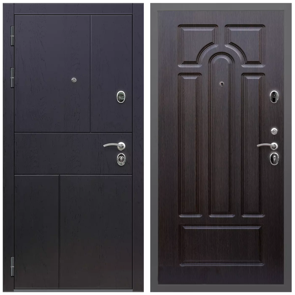 фото Дверь входная Армада Оникс / ФЛ-58 Венге МДФ панель 16 мм с фрезеровкой