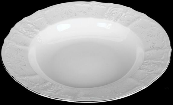 Набор из 6-ти глубоких тарелок Бернадот Платина Размер: 23 см