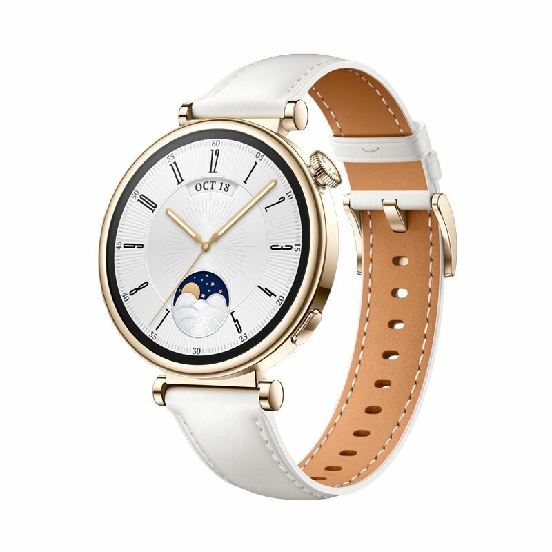 Смарт-часы HUAWEI Watch GT4 41MM (55020BHX), White Leather