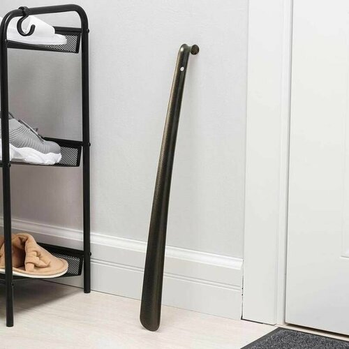 Ложка для обуви стис-м, металлическая, 45см, цвет бронза, 1 шт.