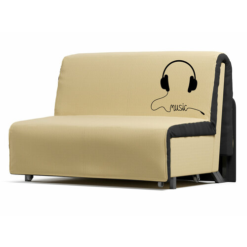 Диван-кровать Elegance 140Я (с ящиком) Musice2_R Mura 21-100 (140х110х95, СМ 140х203)