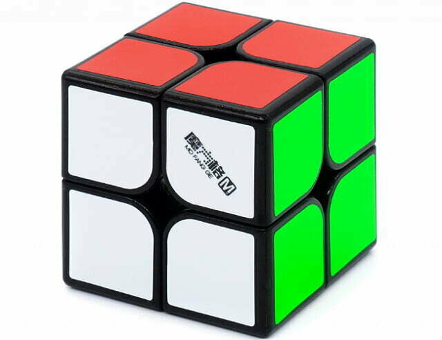 Скоростной кубик рубика для спидкубинга 2х2х2 Головоломка QiYi WuXia M черный