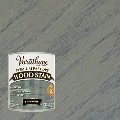 Быстросохнущая морилка на масляной основе Varathane Fast Dry Wood Stain 946 мл Туманный камень 370720