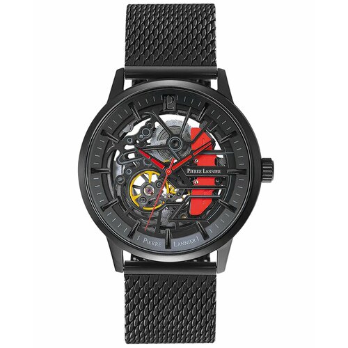 фото Наручные часы pierre lannier мужские механические часы с автоподзаводом pierre lannier paddock 338a439 с гарантией, красный, желтый