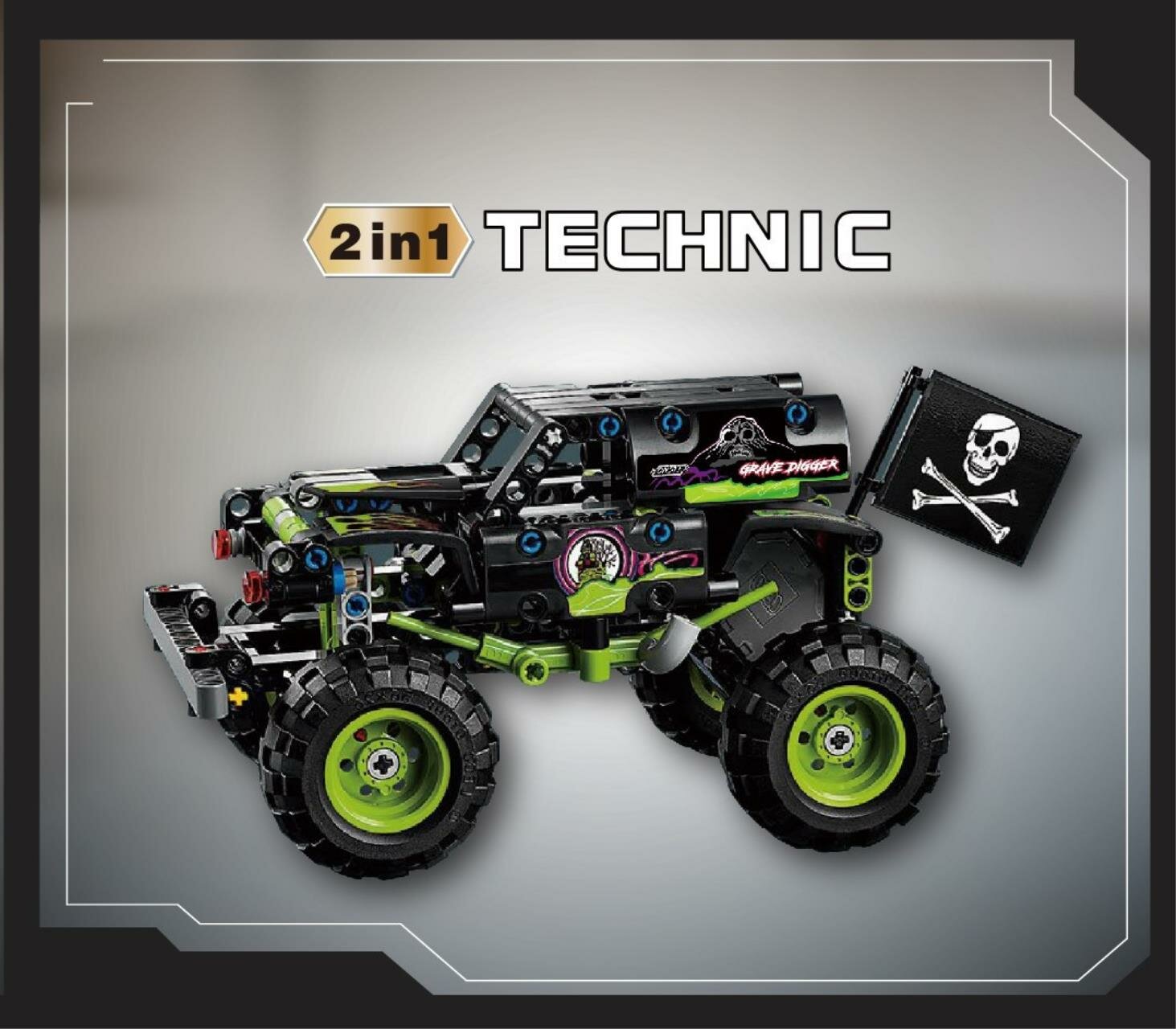 Конструктор Bela 22118 Техника Monster Jam Grave Digger 211 деталей