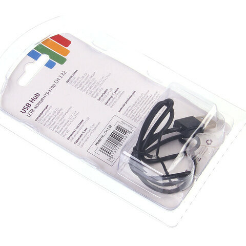 USB-концентратор CBR CH 132, разъемов: 4, 12.5 см, черный - фото №11