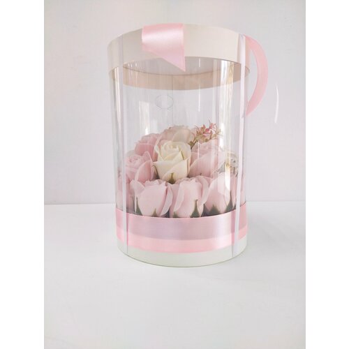 Букет из мыльных роз в тубе