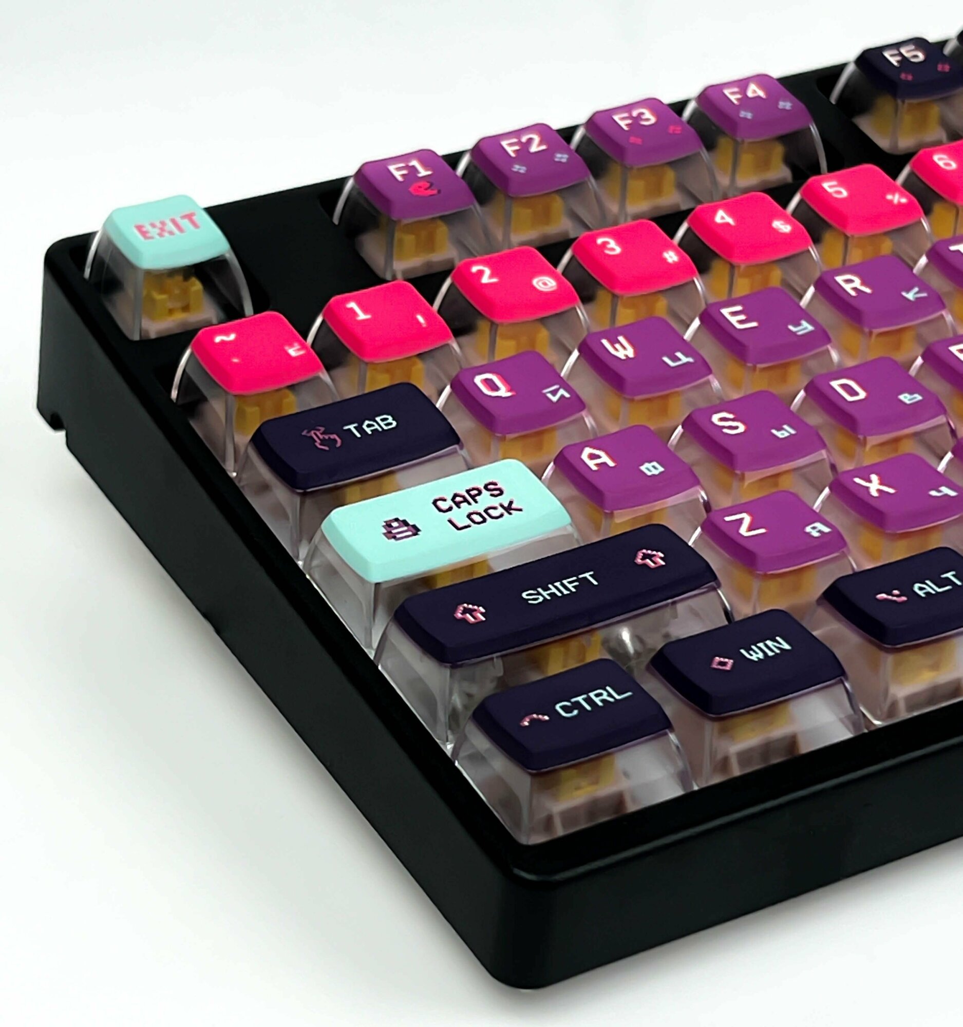 Бесшумная механическая клавиатура Geek Side S1 (Black) Outemu Silent Peach V2 Беспроводная TKL профиль ASA Hotswap RGB Черный