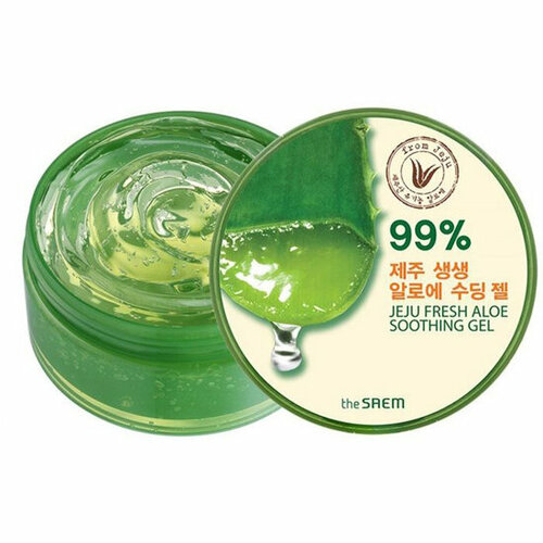 The SAEM Jeju Fresh Aloe Soothing Gel 99% (Гель), 500 мл the saem гель с алоэ универсальный увлажняющий jeju fresh aloe soothing gel 99 3 шт