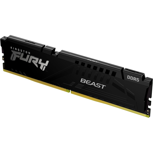 Оперативная память 8Gb DDR5 5600MHz Kingston Fury Beast Black (KF556C40BB-8) оперативная память для компьютера kingston fury beast black dimm 16gb ddr5 5600mhz kf556c40bb 16