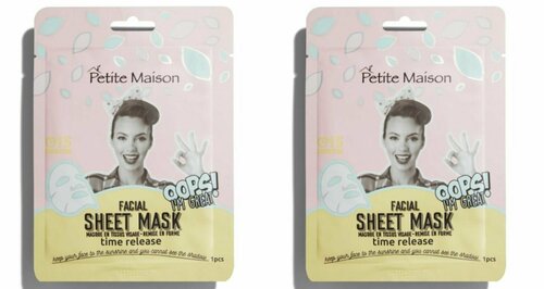 Petite Maison Маска для лица Facial Sheet Mask Time Release,25 мл,2 шт