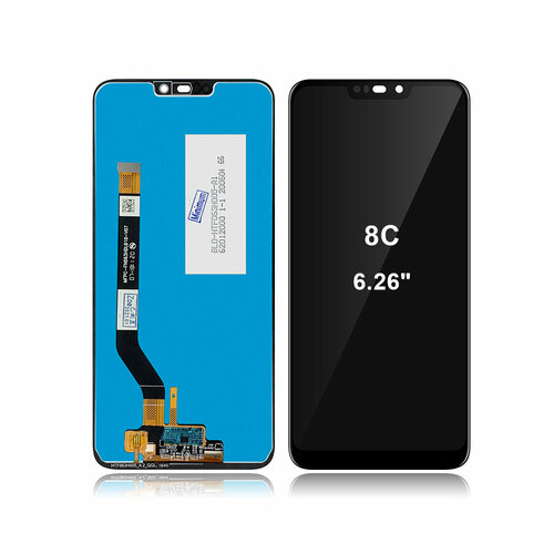 Дисплей (экран) для Honor 8C (BKK-L21) с тачскрином (черный)