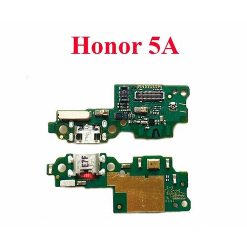 Плата (шлейф) зарядки, нижняя плата для Хуавей Huawei Honor 5A (LYO-L21) с разъемом зарядки, микрофоном