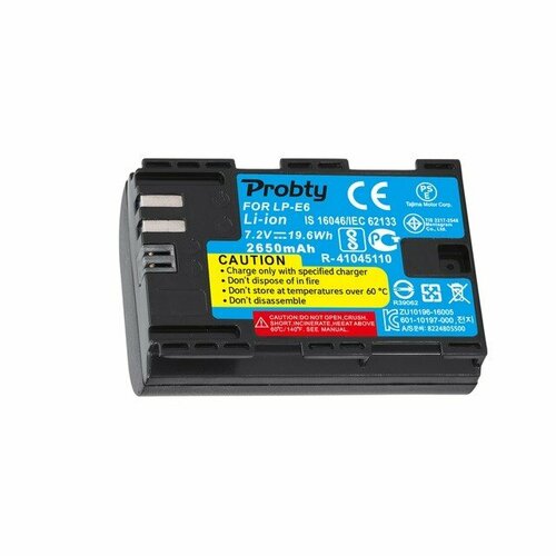 Probty Аккумулятор Probty 2650 mAh LP-E6 аккумулятор kingma lp e6 n 2000 mah для lp e6