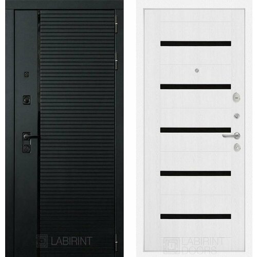 Входная дверь Labirint Piano 01 Белое дерево 960x2050, открывание левое входная дверь labirint atlantic 01 белое дерево 960x2050 открывание левое