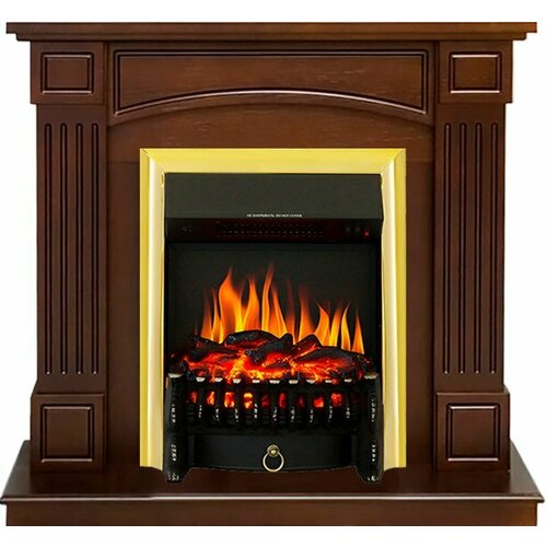 Камин Royal Flame Boston Темный дуб 925см с Fobos FX Brass