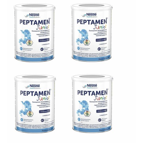 Молочная смесь Nestle Peptamen Junior 3, с 12 месяцев, 400 г 4 шт