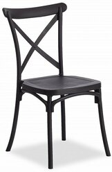 Стул Tetchair CROSS (mod. PL24) / 1 шт. в упаковке, пластик, 48 х 58 х 89 см, Black (черный) 05