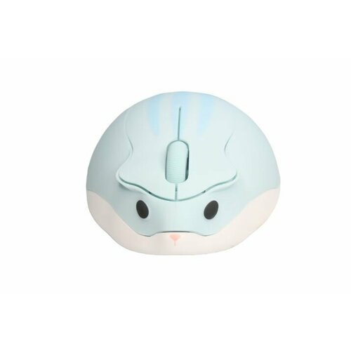 Компьютерная мышь хомячок беспроводная оптическая эргономичная CHUYI 24G Мышка с глазами Синяя 1699₽