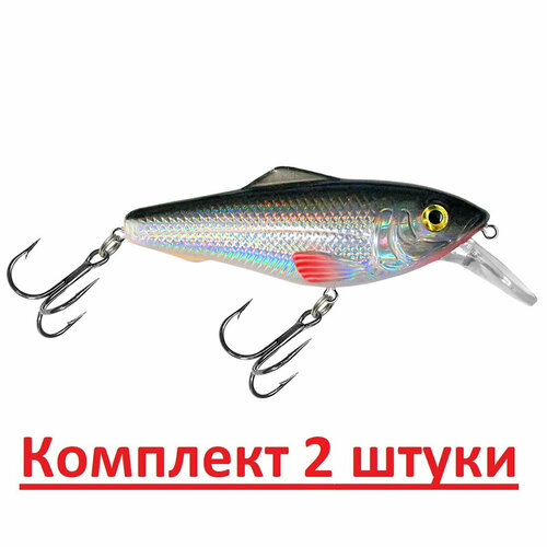 фото Воблер aqua m-2 (new) 75mm, цвет 023 (классика, плотва), 2 штуки