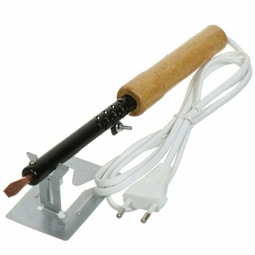 Паяльник сетевой 60 Вт 230 В рукоятка дерево плоское с подставкой TDM Electric Гранит ПД-60 SQ1025-0403 480₽