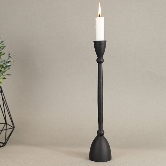 Koopman Декоративный подсвечник для 1 свечи Асемира 30 см черный A98022510