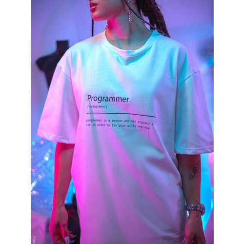 Футболка , хлопок, размер 56, белый