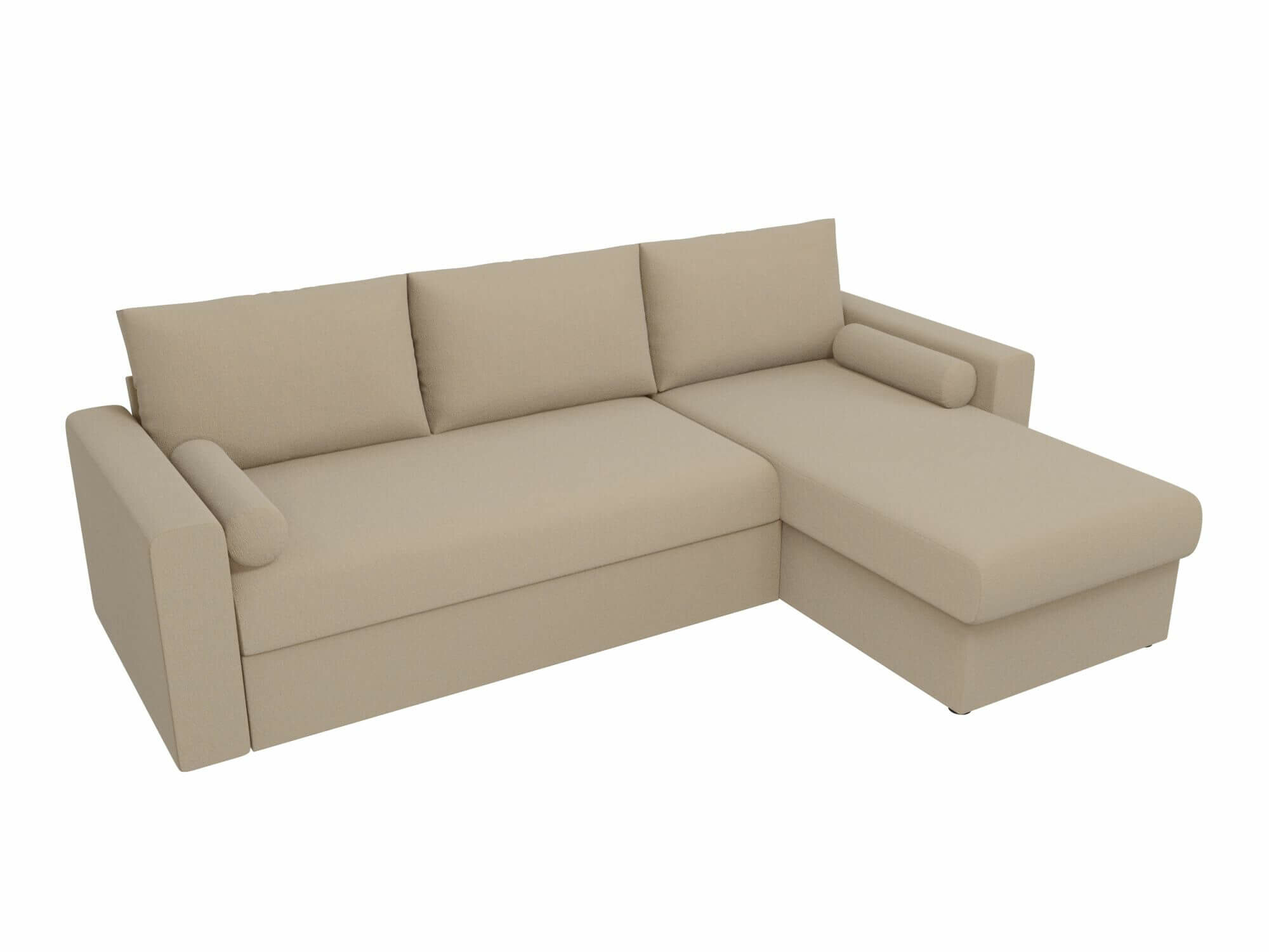 фото Artum Угловой диван Верона рогожка бежевый правый