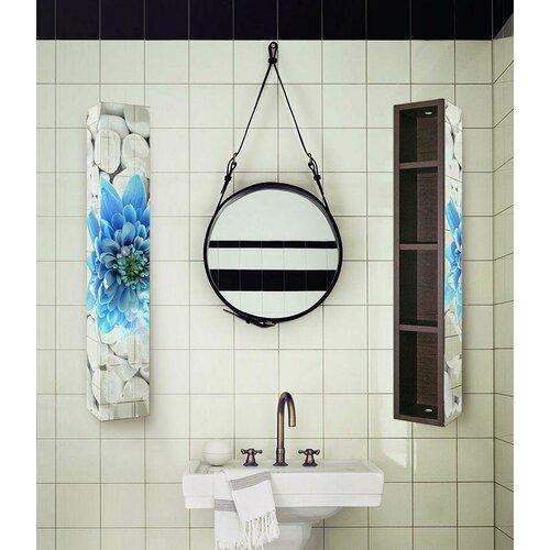 Поворотный зеркальный шкаф Shelf Хоп Шелф Арт беленый дуб