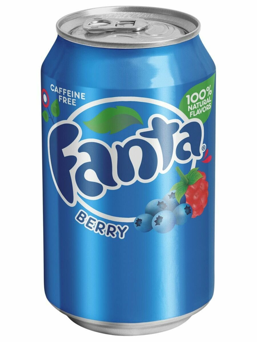 Газированный напиток Fanta Berry со вкусом лесных ягод (США), 355 мл (6 шт) - фотография № 3