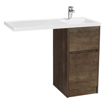 фото Тумба под раковину Aquaton Лондри 40 см 1A2670K1LHDY0, дуб кантри